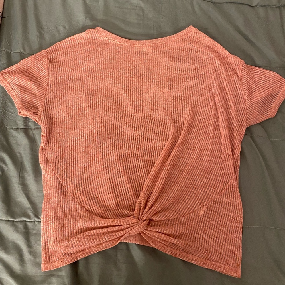 Cotton on mesh cropped shirt